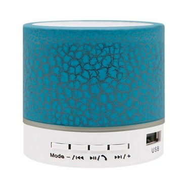 Portable LED USB MP3 Music Bluetooth 4.1 Subwoofer Speaker Car Audio Wireless Speaker BLUE L