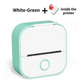 thumbnail image 1 of Portable Label Maker, Mini Sticker Printer, Bluetooth Inkless Sticker Maker Machine Mobile Printer for Study Study Notes Kids Gift Photos Journals (Green), 1 of 7