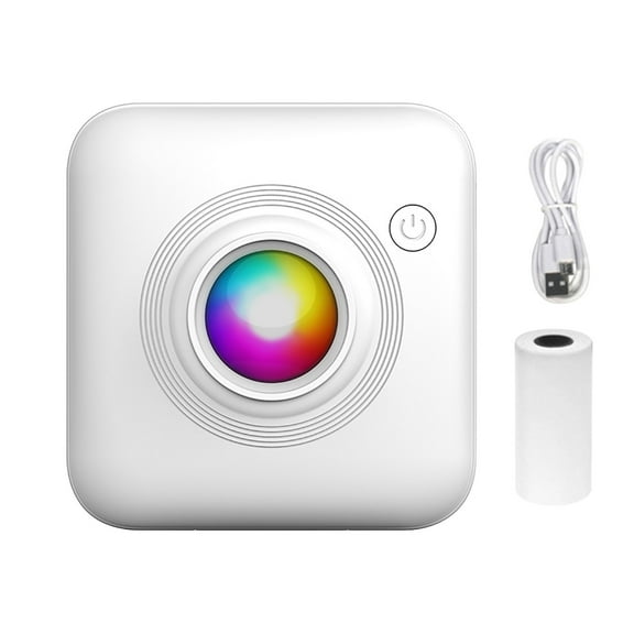 Portable Label Printer, Yrmaups Mini Small Portable Label Printer, Barcode Bluetooth Thermal Self-adhesive Photo Machine, Wireless Mobile Printer for Phone, Sticker, Tape, Receipt