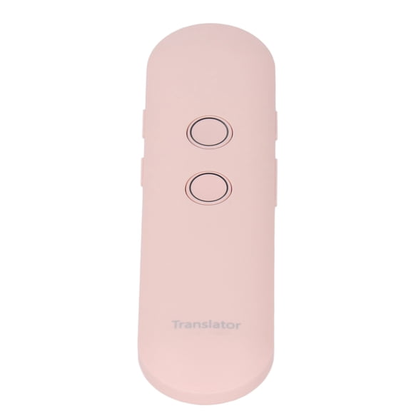 Portable Language Translator Device, 97 Languages Two-Way Real-Time Voice Photo Text Translation Pen, Pink