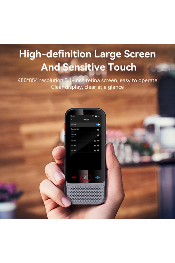 Portable Language Translator Device Portable Voice Interpreter In 139 Foreign Language Translating Support Text / Photo Translate Offline Chinese/English/Japanese/Korean/French For