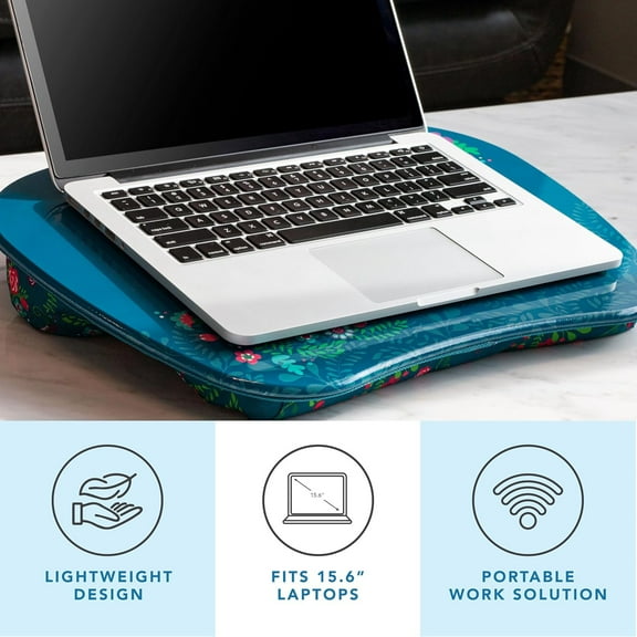 Portable Lap Desk with Cushion - Big Ideas - Fits up to 15.6 Inch Laptops
