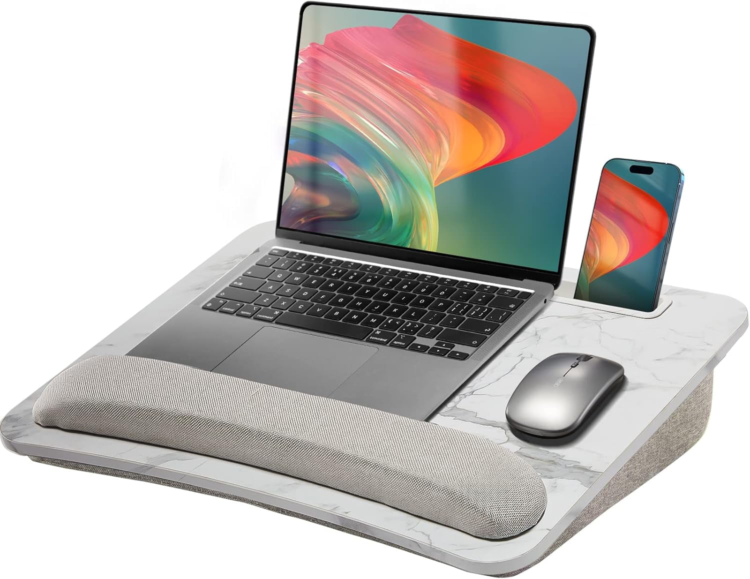 Baby Lap Computer Portable Lap Laptop Desk with Pillow Cushion, Fits up to 15.6 inch ...