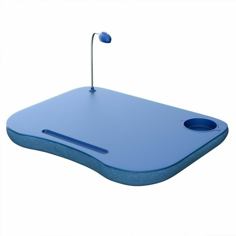 NOBRAND Portable Laptop Desk with Handle and LED Light Squishy Bottom 19 x 15