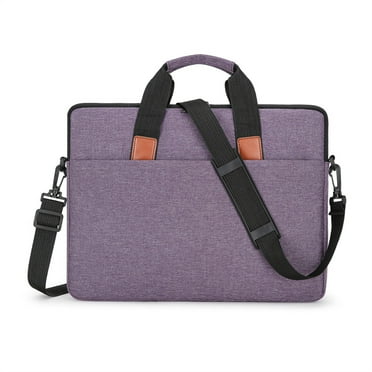Portable Laptop Bag Cover 13.3 14 15.6 Inch Shoulder Handbag Notebook Pouch Briefcase Notebooks for MacBook HP Dell Lenovo (Purple,14 Inch)