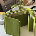 thumbnail image 1 of Portable Laptop Bag | Foldable Backpack Briefcase 13-Inch | Forest Green | Water- Scratch-Resistant | Travel Work School Organizer | Lightweight Multi-Compartment Storage, 1 of 9