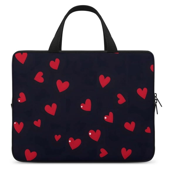 Portable Laptop Bag Wear-Resistant Scratch-Resistant Waterproof Portable Travel Valentines Day Red Love Heart - 副本 15inch
