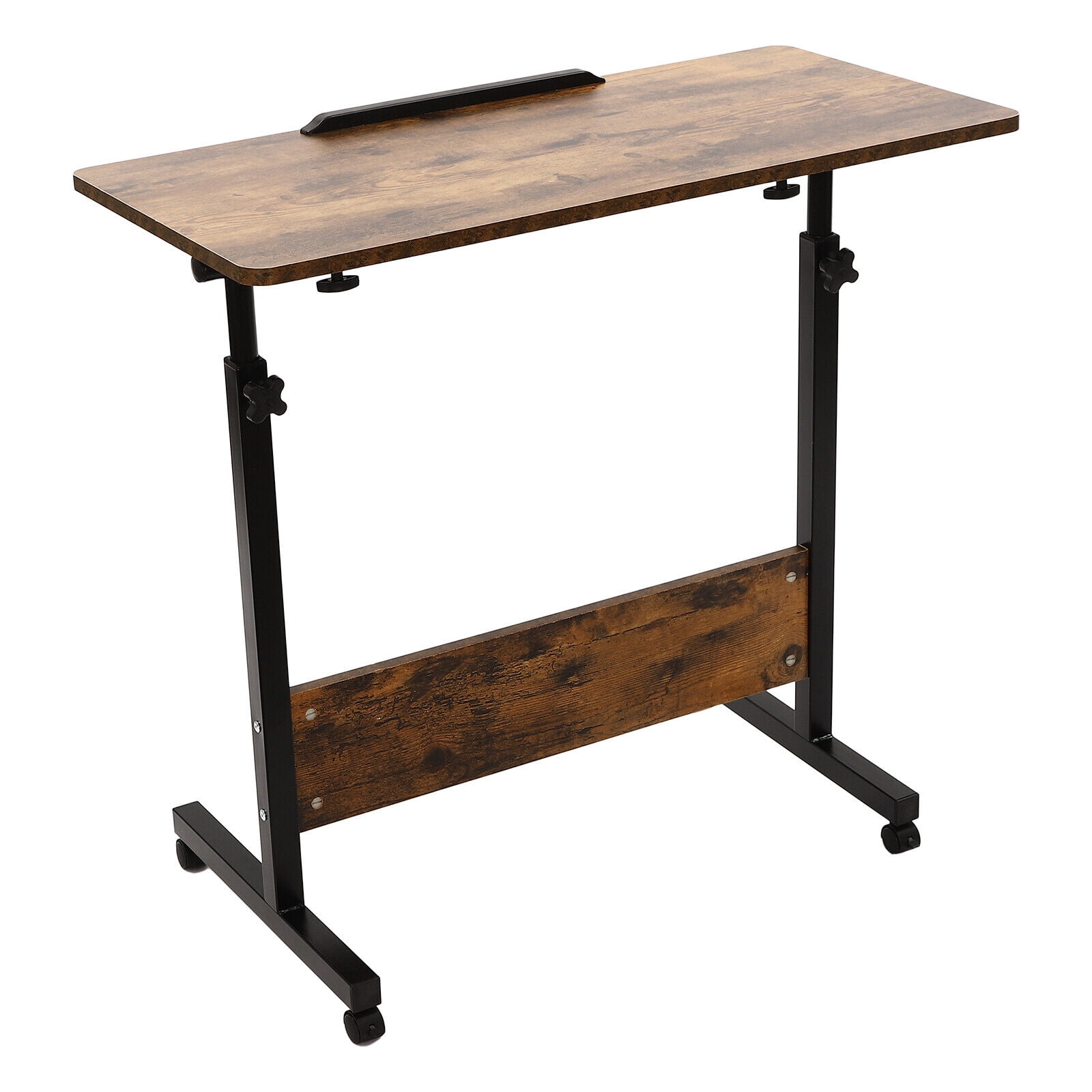 Portable Laptop Desk, Adjustable Height Standing Desk, Rolling Computer