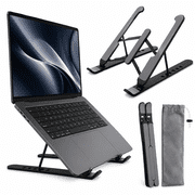Portable Laptop Stand with 6 Levels of Vertical Height Adjustable Angles,Aluminum Foldable Laptop Holder for Laptops Tablets Compatible with MacBook Pro/Air,Lenovo,HP,25.4-39 inch,6cm