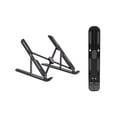 thumbnail image 1 of Portable Laptop Stand Aluminum Alloy Foldable Riser with 10 Height Adjustments 360° Rotation Ergonomic Notebook Holder for Desk Home Office Travel Cooling Triangle Support for All Laptops, 1 of 6