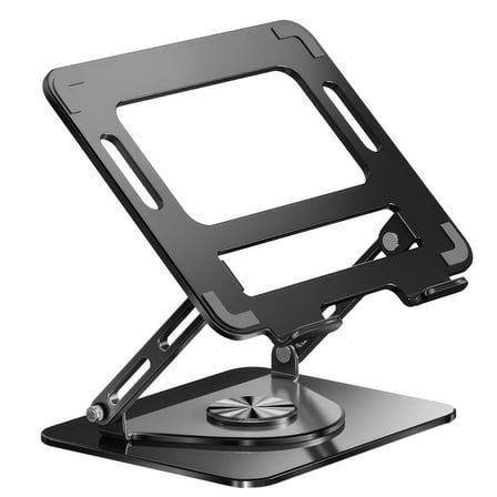 Portable Laptop Stand, Foldable 360° Rotating Bracket, Adjustable Aluminum Laptop Desk Stand, Ergonomic Computer Stand for Laptop