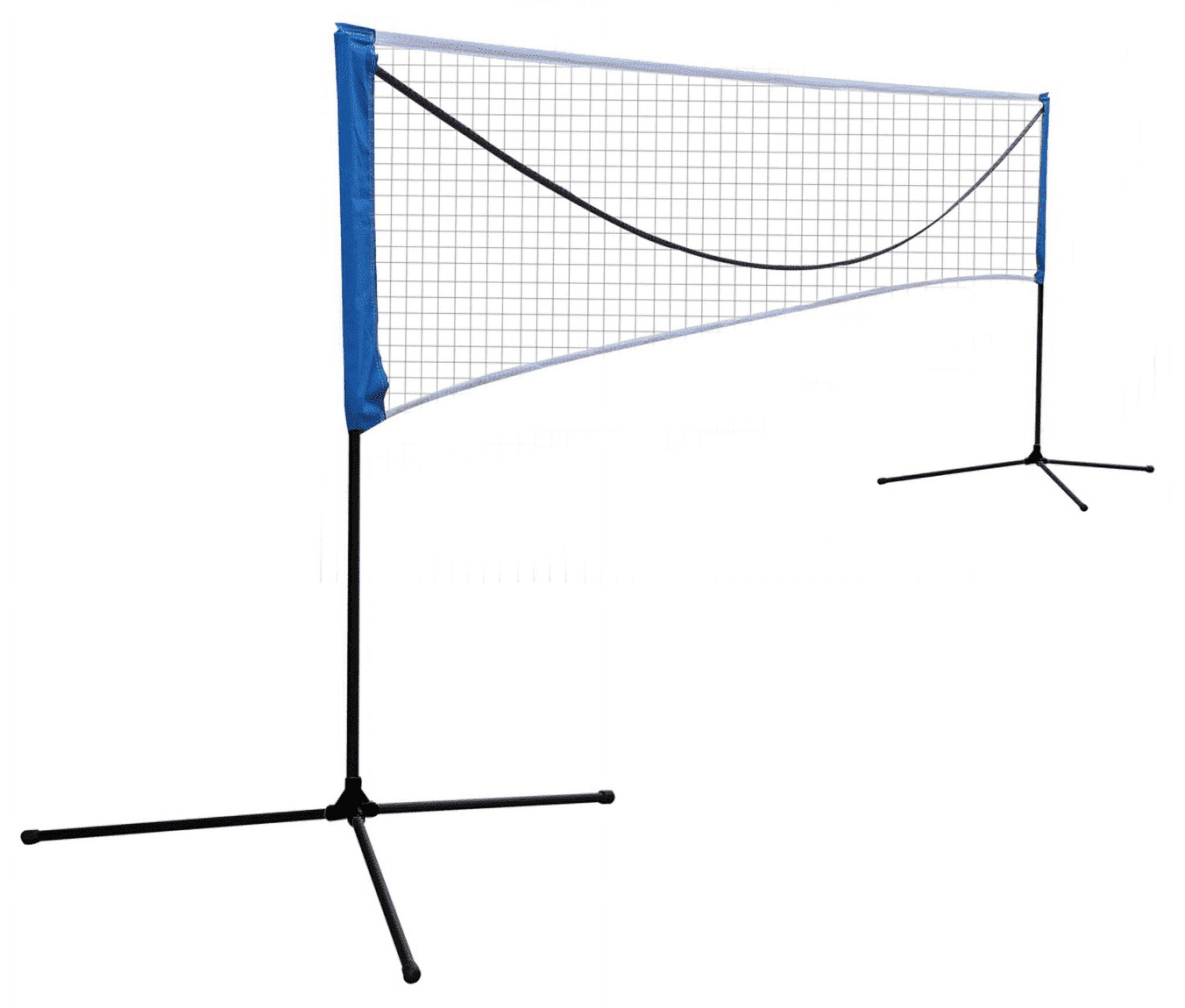 Portable Large 10FT Volleyball Tennis Net 4 Positions Adjustable Height Poles Badminton Net Set for Outdoor Sports with Carry Bag and Stand for Badminton Tennis Kids Volleyball Pickleball Walmart