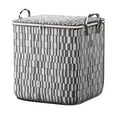 thumbnail image 1 of Portable Large Capacity Clothes Storage Bag Non-Woven Fabric, Double Zipper Reinforced Handle, Foldable for Wardrobe Moving Travel, 1 of 2