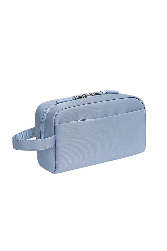Portable Large Capacity Electronics Organizer Bag, Water Resistant Travel Storage with Multiple Compartments, Shock Absorbing Base for Daily Business Accessories