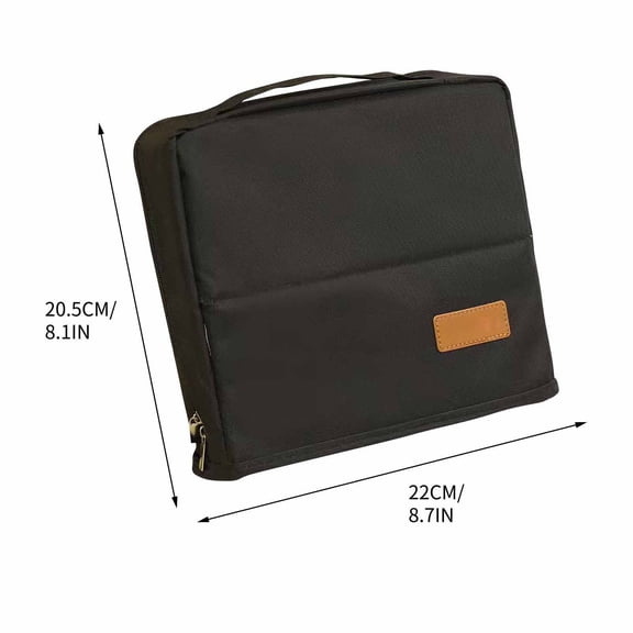 Portable Large Capacity Makeup Organizer with Multiple Compartments, Travel-Friendly and Secure Zipper Closure for Daily Use and Travel