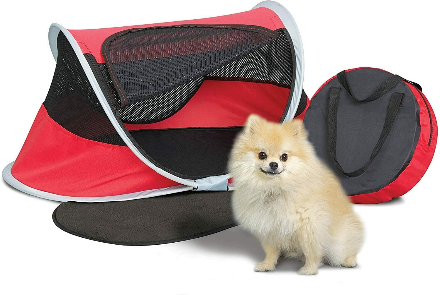 Portable Large Dog Bed - Pop Up Dog Kennel, Indoor Outdoor Crate for Pets, Portable Car Seat Kennel, Cat Bed Product Dimensions 35"L x 22"W x 16"H
