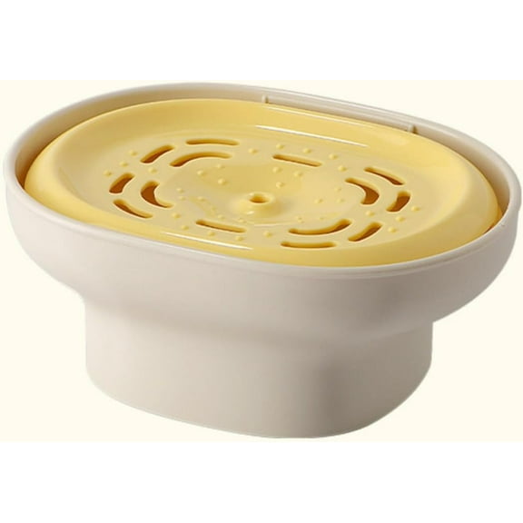 Portable Laundry Detergent Presser, Metered Dispensing & 14-Hole Drainage, Leak-Proof Pump Dispenser, Compatible with Most of Detergents, Suitable for Liquid Detergent (Yellow)