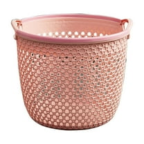 Portable Laundry Hamper Open Weave Storage Basket with Handles for Towels Bedding Bathroom Organization Closet Dormitory