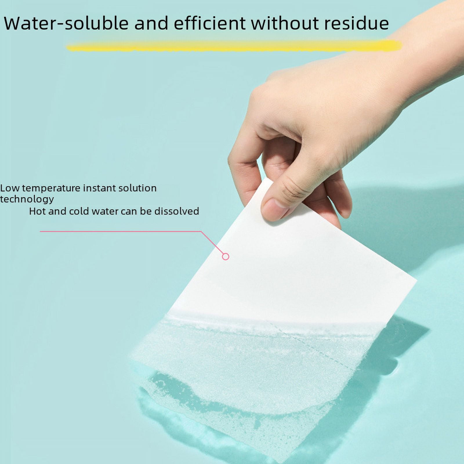 Portable Laundry Tablets Laundry Bubble Paper 30 Cleaning Tablets ...