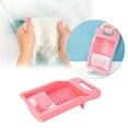 thumbnail image 1 of Portable Laundry Washboard with Textured Surface for Effective Stain Removal, Compact Hand Washing Board for Travel and Camping, Durable Plastic Scrubber for Clothes, 1 of 7