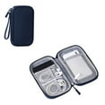 thumbnail image 1 of Portable Layered Small Electronics Storage Bag, Hard Shell Protective Case for Power Bank and Cables, Compact Organizer Pouch for USB Drives and Earphones, On-The-Go Tech Essentials Carrier, 1 of 6