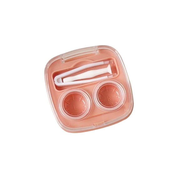 Portable Leak Proof Contacts Lens Case, Compact Travel Contacts Lens Storage Box, Dustproof Scratch Proof Double Lens Holder, Lightweight Mini Daily Business Trip Gym Outdoor Organizer