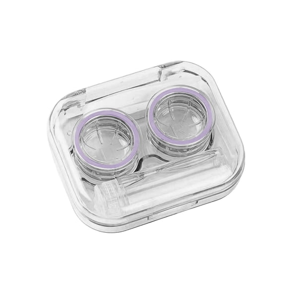 Portable Leak Proof Contacts Lens Case, Compact Travel Contacts Lens Storage Box, Dustproof Scratch Proof Double Lens Holder, Lightweight Mini Daily Business Trip Gym Outdoor Organizer