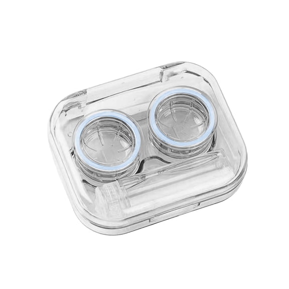 Portable Leak Proof Contacts Lens Case, Compact Travel Contacts Lens Storage Box, Dustproof Scratch Proof Double Lens Holder, Lightweight Mini Daily Business Trip Gym Outdoor Organizer