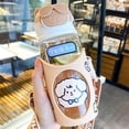 thumbnail image 1 of Portable Leakproof With Strap Sports Bottles Kid Water Sippy Cups Baby Feeding Cup Children's Straw Bottle BEIGE, 1 of 8