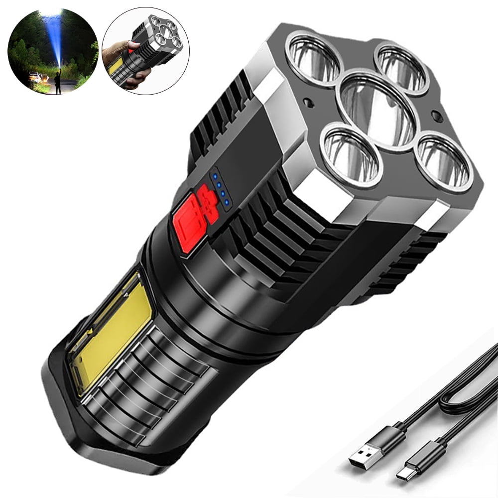 Portable Led FlashlightFive Core Design Handheld Flashlight, Multiple Light Modes Tactical