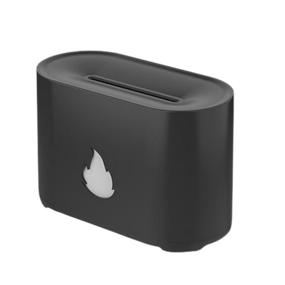 Portable Led Light Flame Aroma Diffuser 6.29x3.14x4.15In with Auto Shut-Off, Quiet Oil Diffusers for Home Office Spa Gym Humidifier Night Light