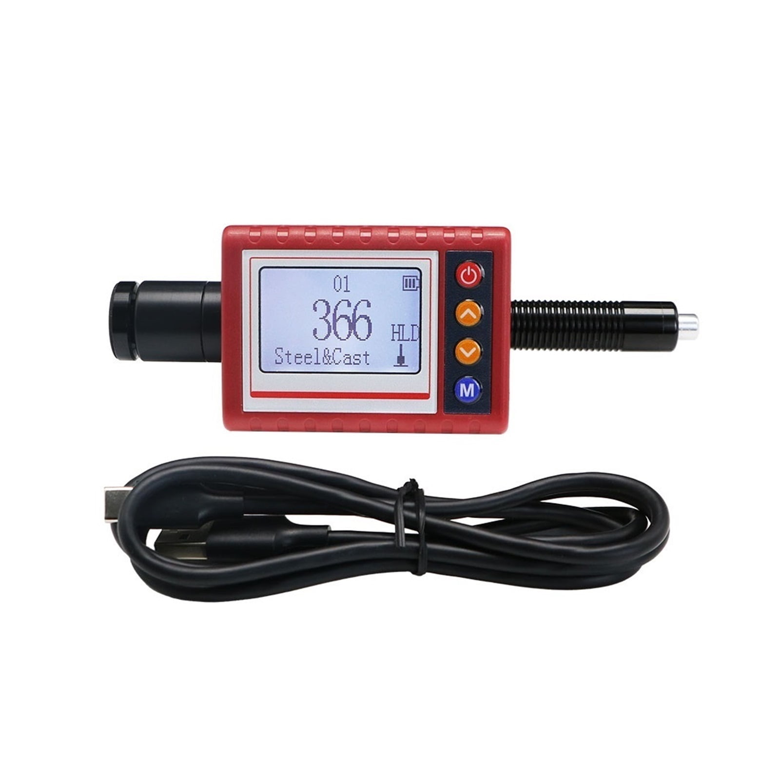 Portable Leeb Hardness Tester Rechargeable 0.5% Accuracy Durometer Tester For HLD,HRC,HRB,HRA,HB1,HB2,HV,HSD Testing ,Accurate Readings
