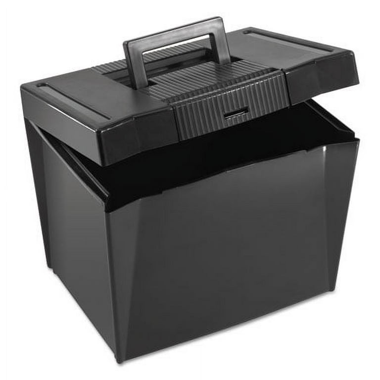 Portable Letter Size File Box, Letter Files, 13.5 Portable Letter Size File Box, Letter Files, 13.5