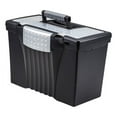 thumbnail image 1 of Portable Letter/legal Filebox With Organizer Lid, Letter/legal Files, 14.5" X 10.5" X 12", Black | Bundle of 10 Each, 1 of 8