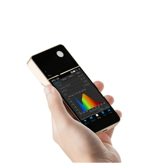 Portable Light Spectrometer CCT CRI Meter Lux Test