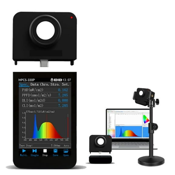 Portable Light Spectrometer CCT CRI Meter Lux Test