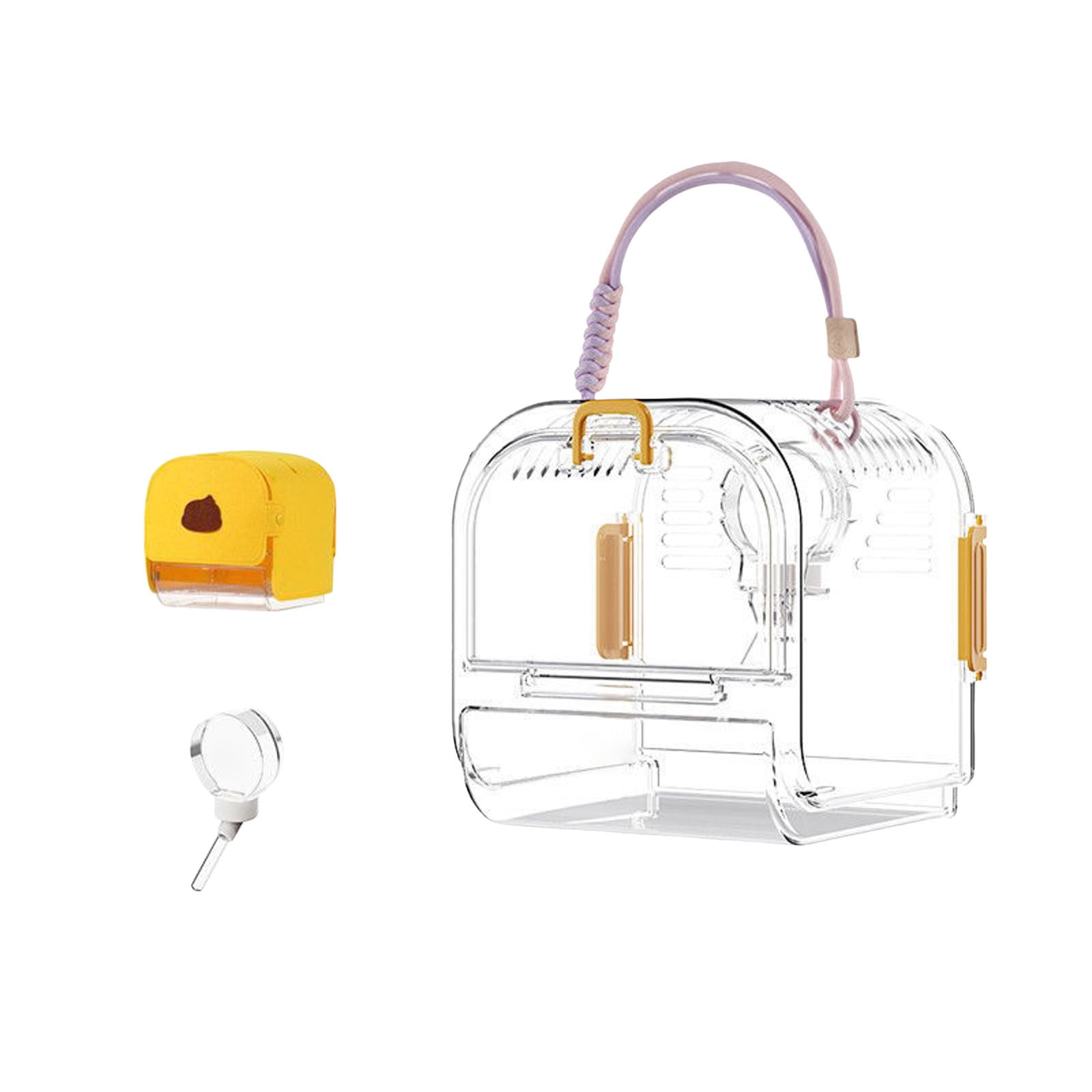 Lightweight Portable Bird Cages for Travel - Ventilated Design for Small Birds and Budgies - Ideal Outdoor Carrying Solution