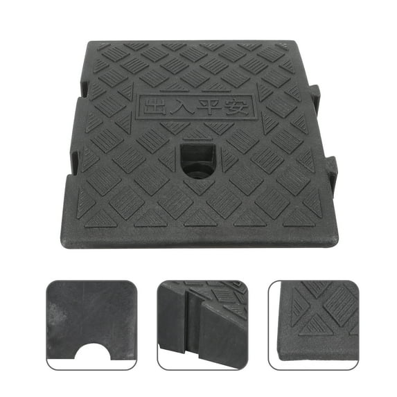 Plastic Ramp Mat Black Anti-Slip for Road with Screw Grooves