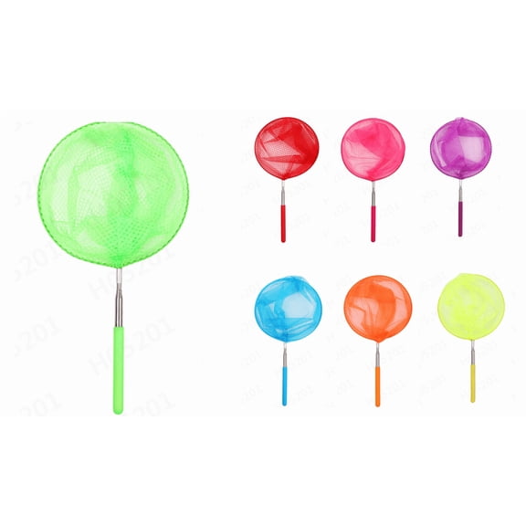 Portable Lightweight Telescopic Fishing Net, Multicolor Butterfly Insect Catching Net, Anti-slip Grip Stable Outdoor Tool,Practical Net Gear for Park Courtyard Outdoor Bug and Fish Capturing Work