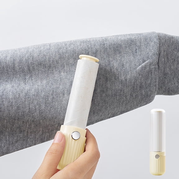 Portable Lint Roller with Extra Large Handle, Refillable Floor Lint Roller, Pet Hair Removal Tool, Ergonomic Design for Effortless Cleaning of Sofas, Rugs, and Curtains