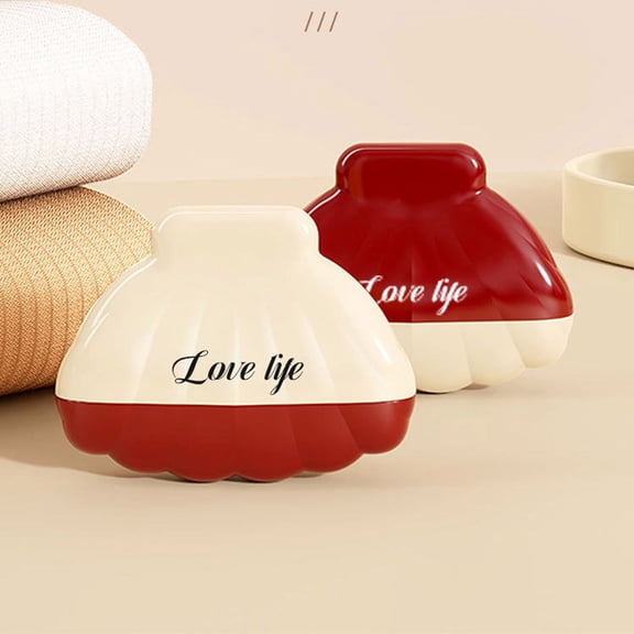 Portable Lint Roller, Reusable and Washable Fabric Shaver for Clothes, Furniture, and Pet Hair Removal, Travel Lint Remover with Non-Damaging Adhesive Roller(Red)