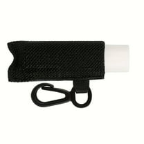 Portable Lip Balm Storage Bag with Keyring Lipstick Holder Travel Accessory