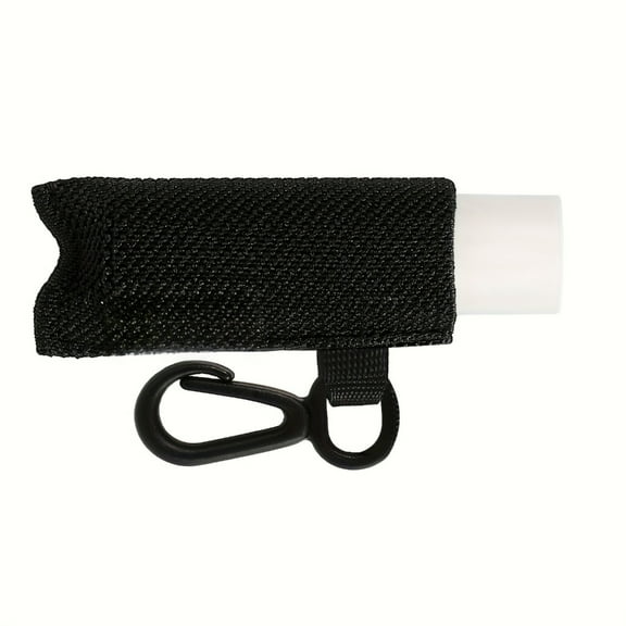 Portable Lip Balm Storage Bag with Keyring Lipstick Holder Travel Accessory