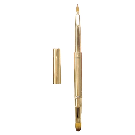 Lip Brush Portable Tool for Lipstick Eyeshadow Foundation and Concealer with Cap Ideal Makeup Applicator for Gloss and Smear