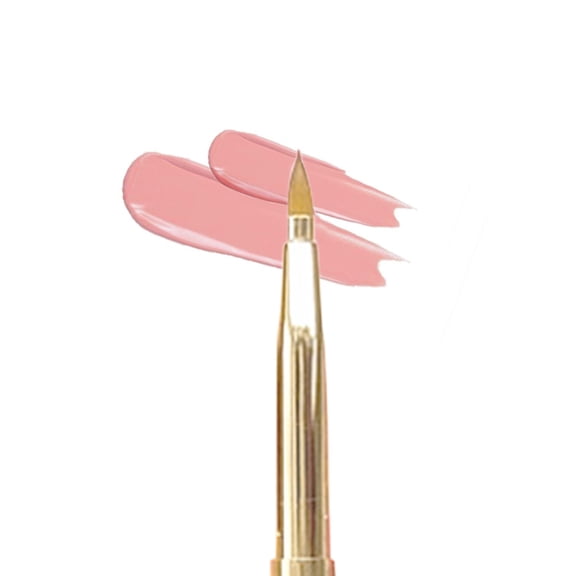 Portable Lip Brush for Makeup Applications - Effortless Lipstick Eyeshadow and Foundation Application Tool with Cap