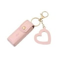 thumbnail image 1 of Portable Lip Gloss Keychain Holder with Mini PU Leather Lipstick for Convenient Travel Small Storage Solution Featuring Heart Pendant and Keychain Accessories, 1 of 5
