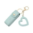 thumbnail image 1 of Portable Lip Gloss Keychain Holder Mini PU Leather Lipstick Travel Storage Heart Pendant Cosmetic Organizer, 1 of 5