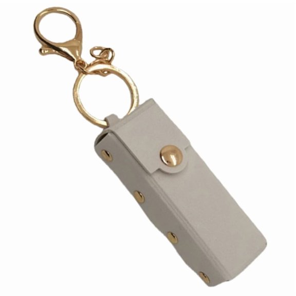 Portable Lipstick Bag Keychain Mini Storage Bag Chapstick Pendant for Women Lipsticks Protective Cover Keyring Handbag