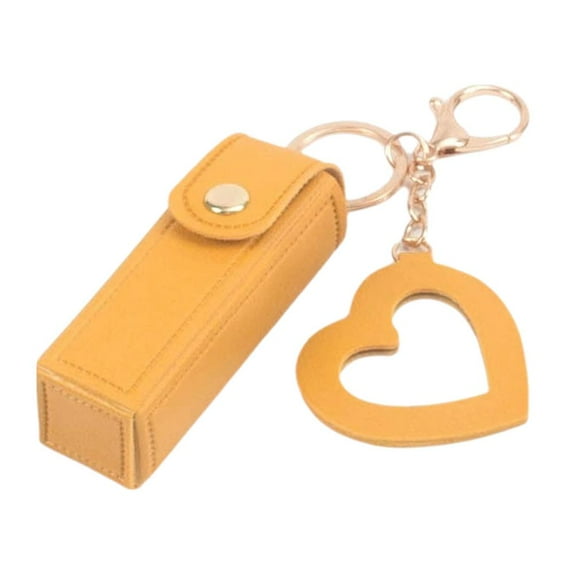 Portable Lipstick Bag with Keychain, Mini Cosmetics Pouch for Purse Travel Organizer, Small Makeup Storage Case for Women, Lip Gloss Holder