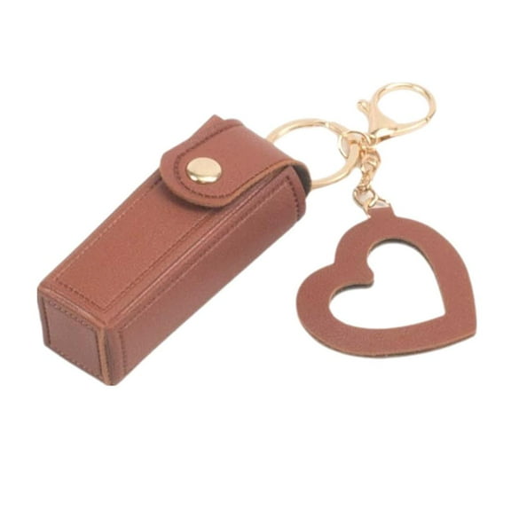 Lipstick Case Lipstick Holder Keyring Lip Balm Keychain Portable Mini Makeup Bag Lipstick Organiser Cosmetic Bag Lipstick Bag with Mirror for Women